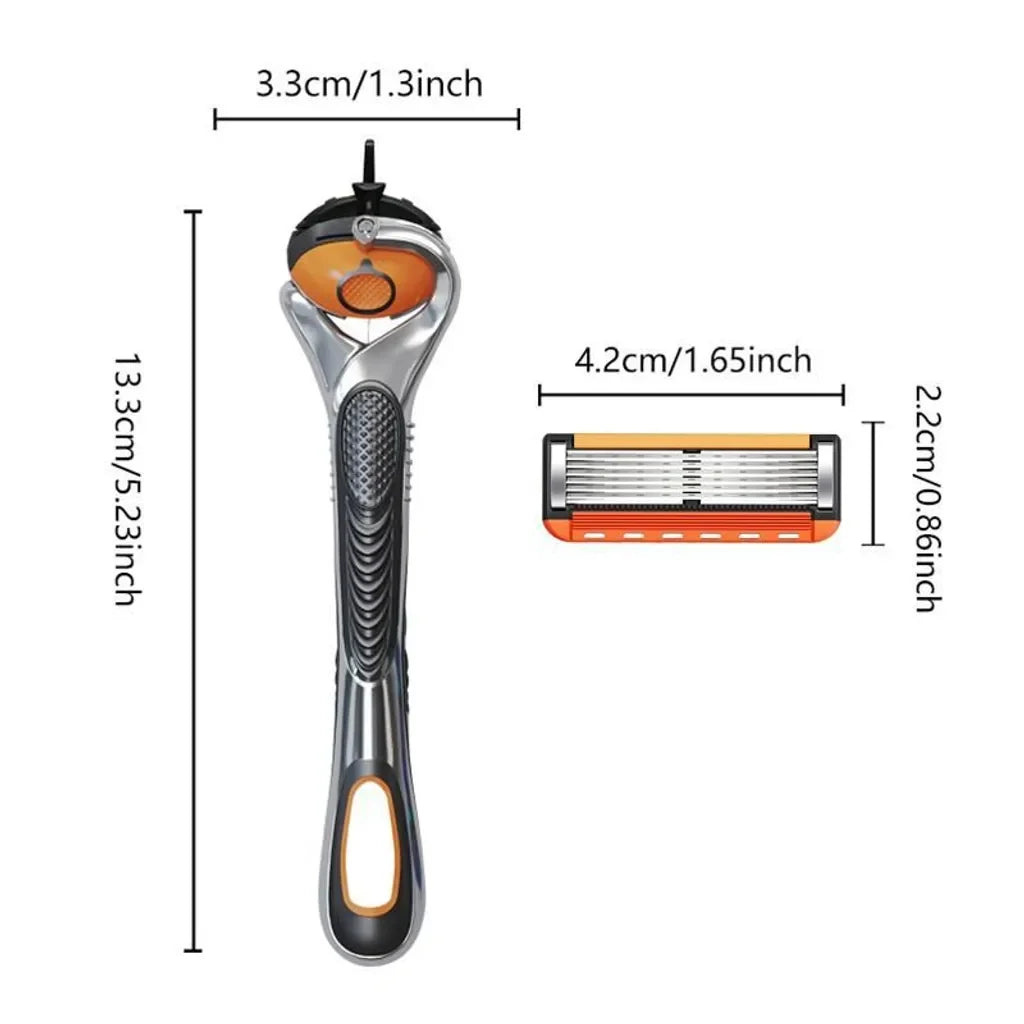 Smart Shave Pro Kit – 48 High-Performance Razor Refills with Free Ergonomic Handle