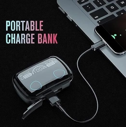 M10 Pro Wireless Earbuds with Noise Cancellation & Power Bank @ ₹399