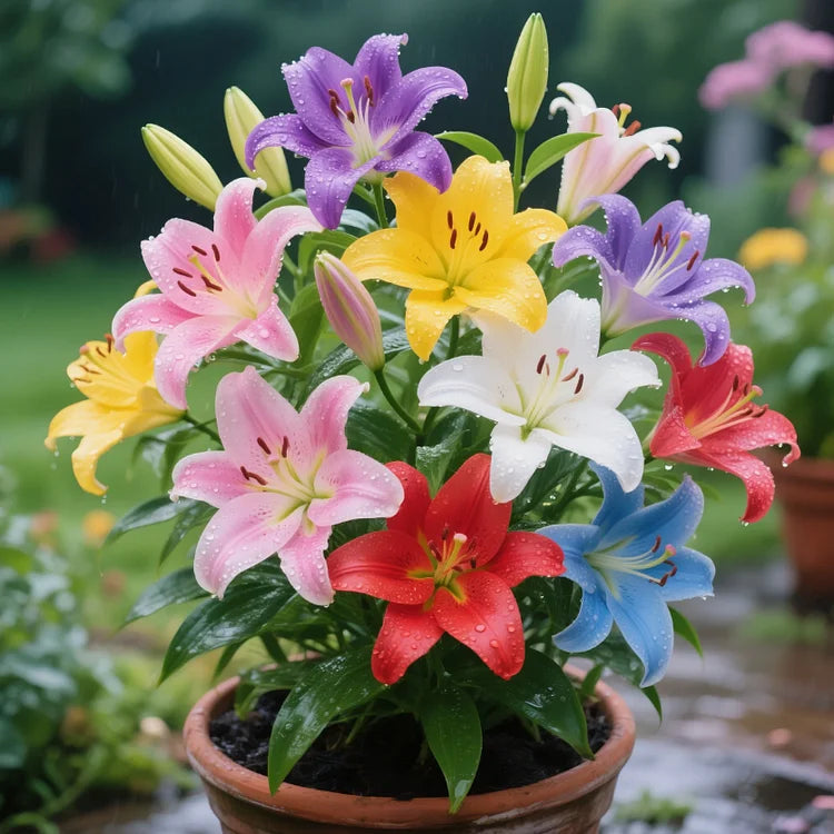 🌺 Premium Perfume Lily Bulbs – Colorful Flowers with a Fresh Sweet Aroma 💐 | Pack of 500