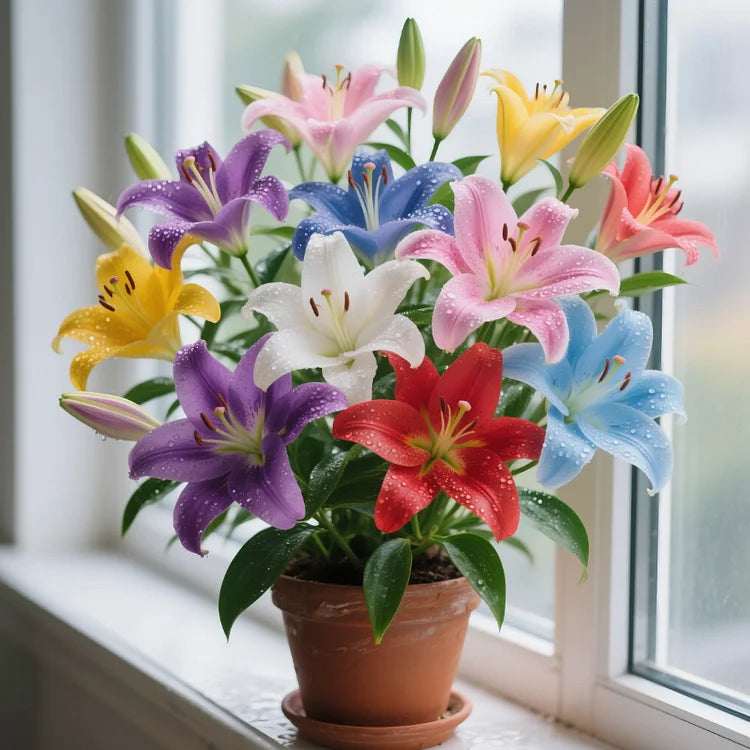 🌺 Premium Perfume Lily Bulbs – Colorful Flowers with a Fresh Sweet Aroma 💐 | Pack of 500