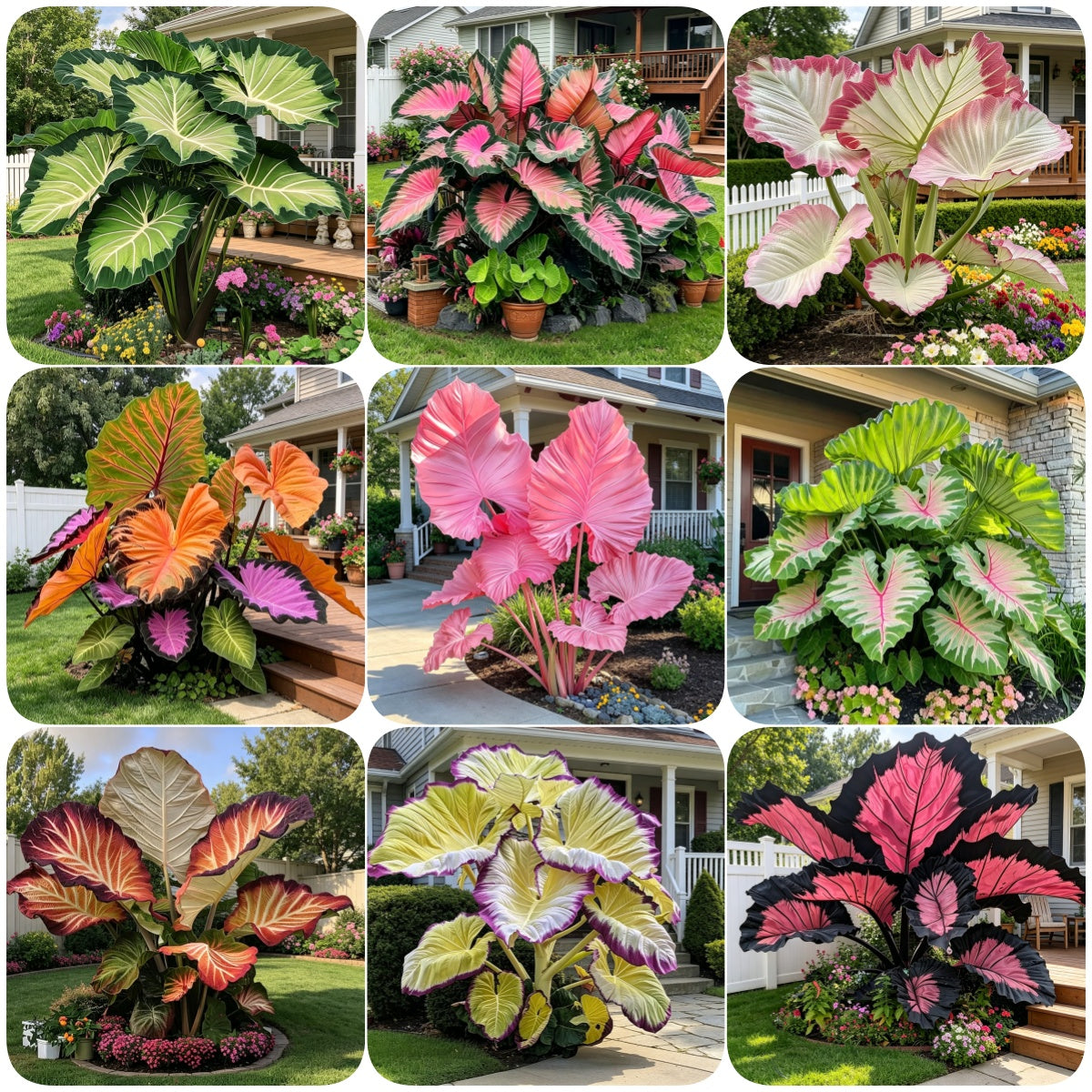 Giant Caladium Plant Seeds – The Color Wizard for Your Dream Garden | Pack of 500 Seeds