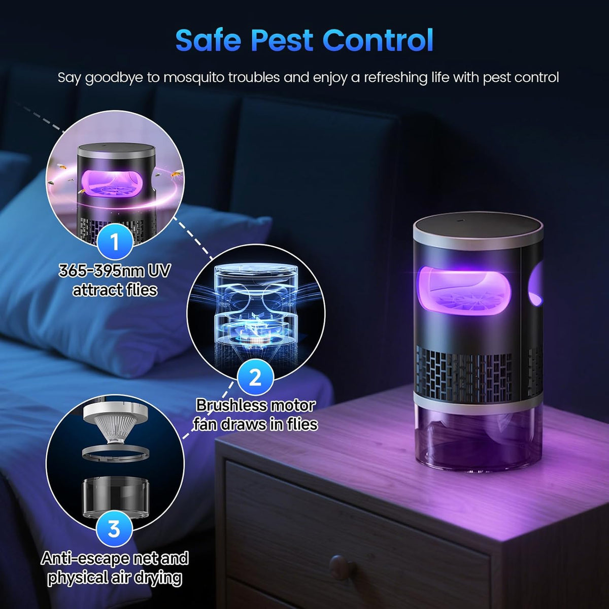 Smart Mosquito Killer Lamp with UV Light