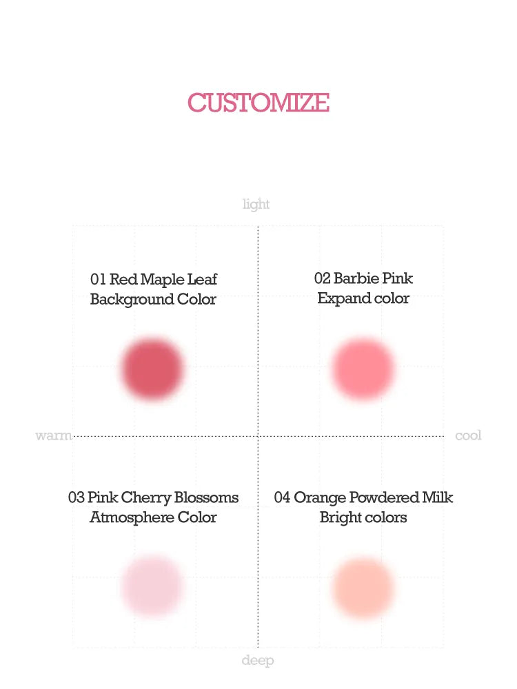 Pack of 4 - Iwawaa Puffy Blush Liquid
