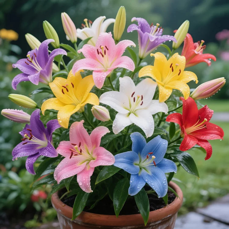 🌺 Premium Perfume Lily Bulbs – Colorful Flowers with a Fresh Sweet Aroma 💐 | Pack of 500