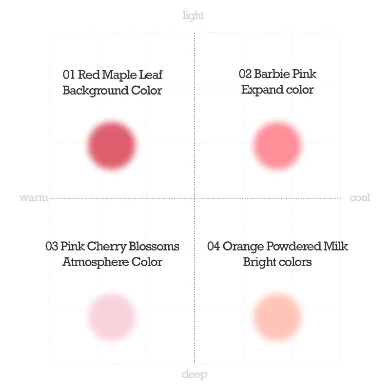 Pack of 4 - Iwawaa Puffy Blush Liquid