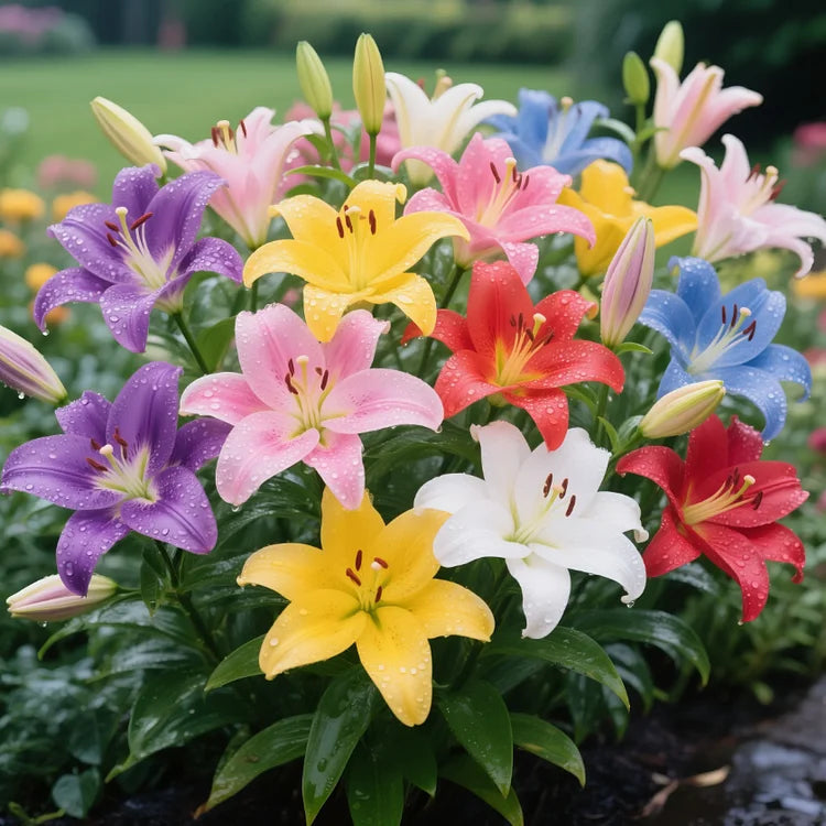 🌺 Premium Perfume Lily Bulbs – Colorful Flowers with a Fresh Sweet Aroma 💐 | Pack of 500