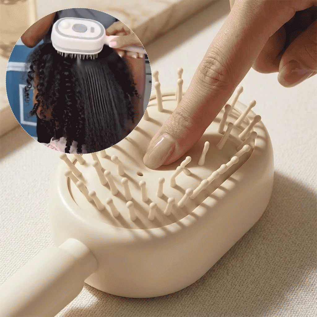 4-in-1 Electric Spray Hair Brush-Electric Spray Air Cushion Massage Comb