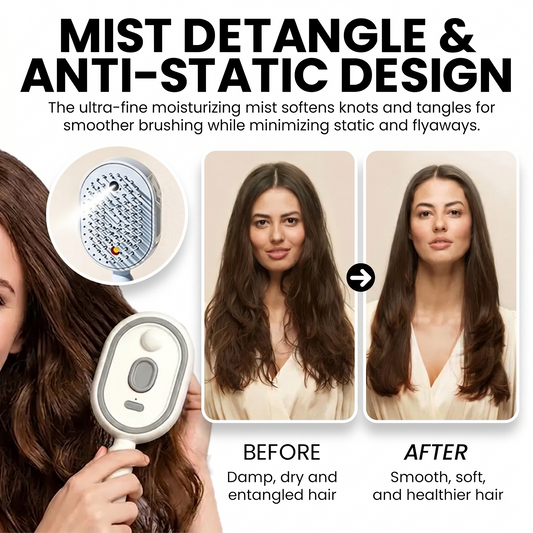4-in-1 Electric Spray Hair Brush-Electric Spray Air Cushion Massage Comb
