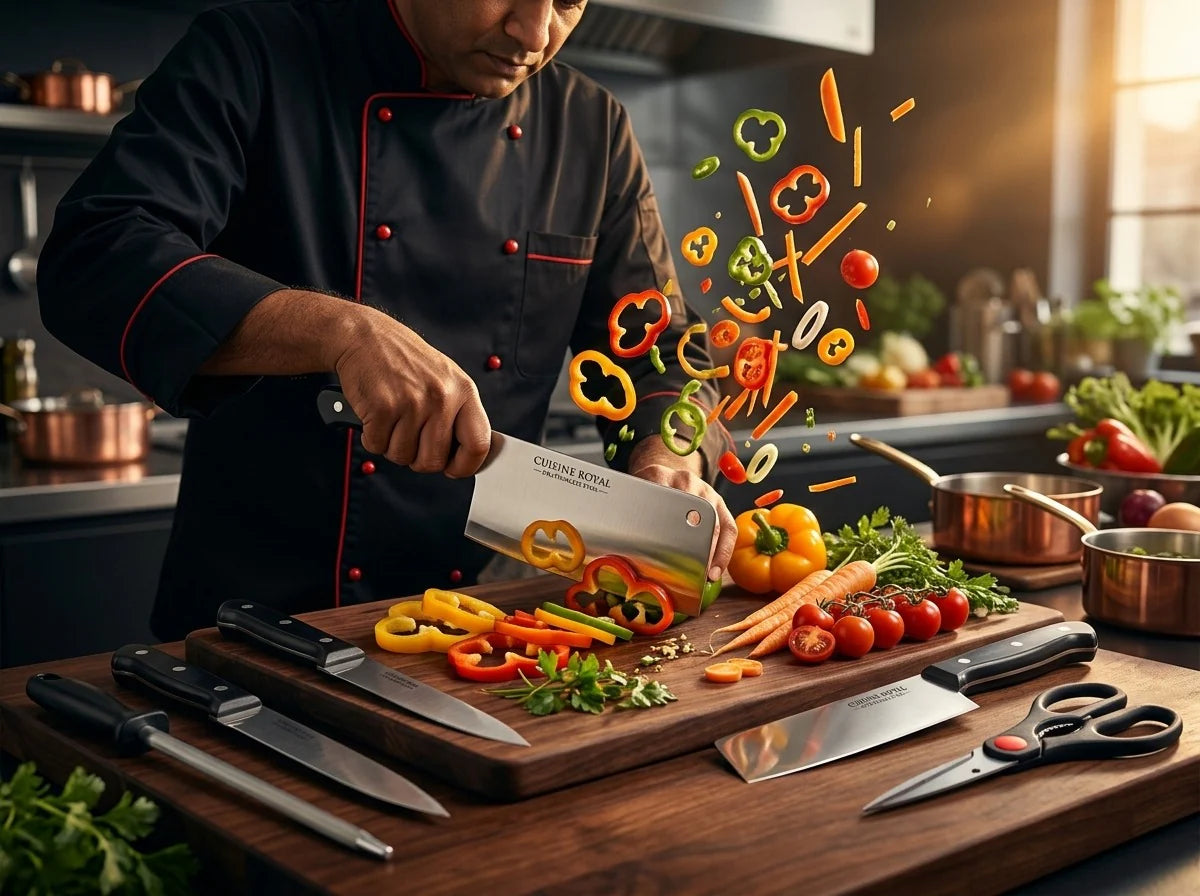 🔥 Smart Kitchen Ki Smart Choice – 8 Pcs Premium Knife Set