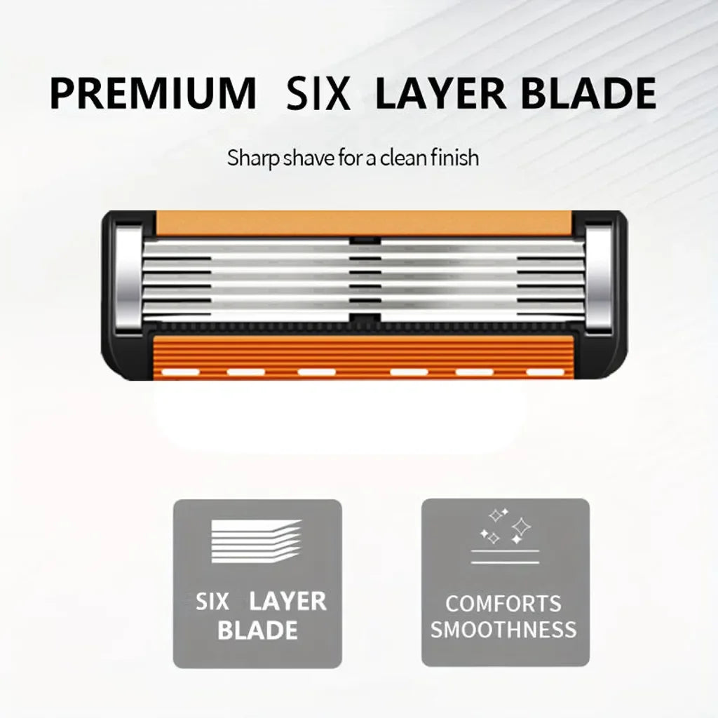 Smart Shave Pro Kit – 48 High-Performance Razor Refills with Free Ergonomic Handle
