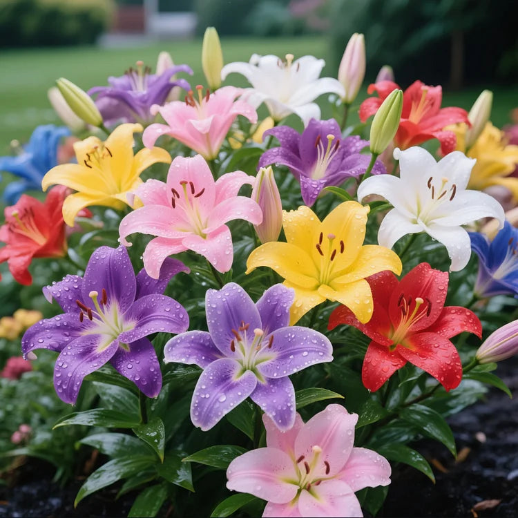 🌺 Premium Perfume Lily Bulbs – Colorful Flowers with a Fresh Sweet Aroma 💐 | Pack of 500