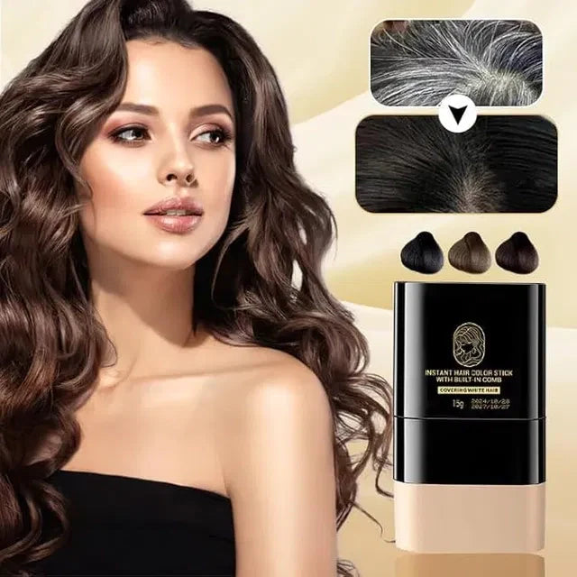 2-in-1 Hair Dye Stick with Comb – Instantly Covers Gray Hair | Buy 1 Get 1 FREE