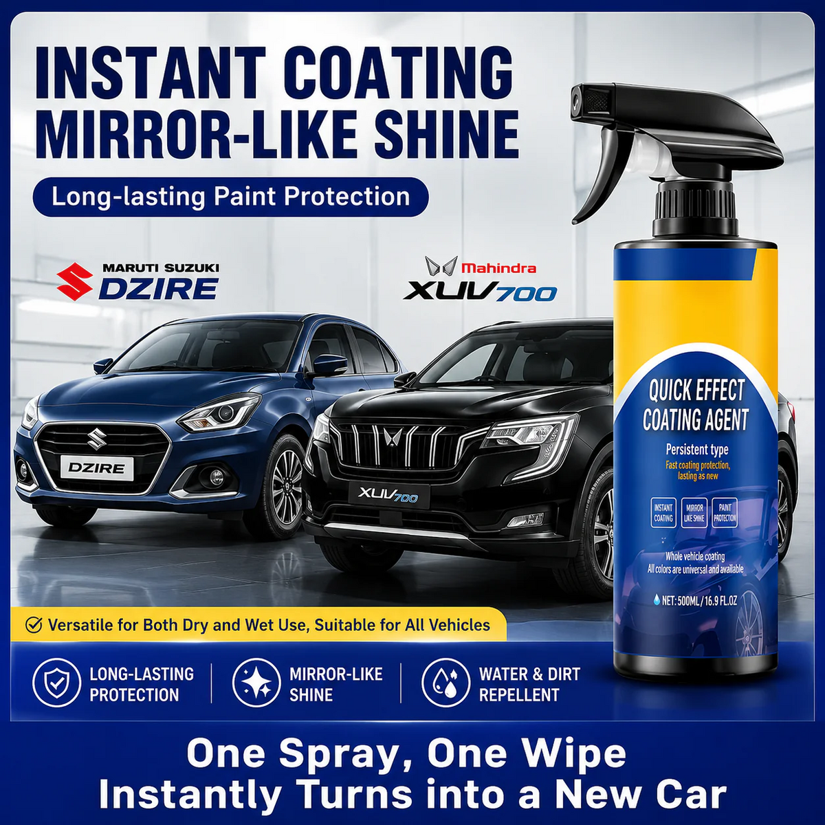Advanced Car Shine & Protection Coating Spray | BUY 1 GET 1 FREE