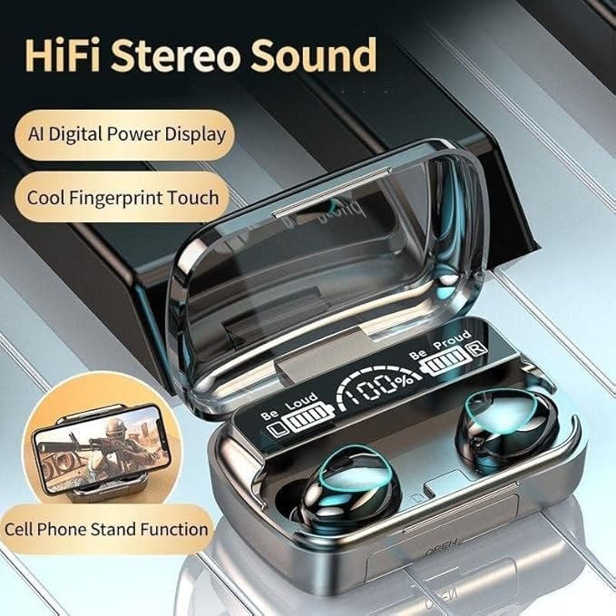 M10 Pro Wireless Earbuds with Noise Cancellation & Power Bank @ ₹399
