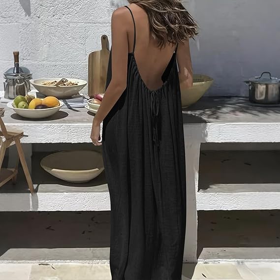 🔥 BUY 1 GET 1 FREE – Open Back Maxi Dress for Women | Stylish, Elegant & Comfortable | Only ₹898