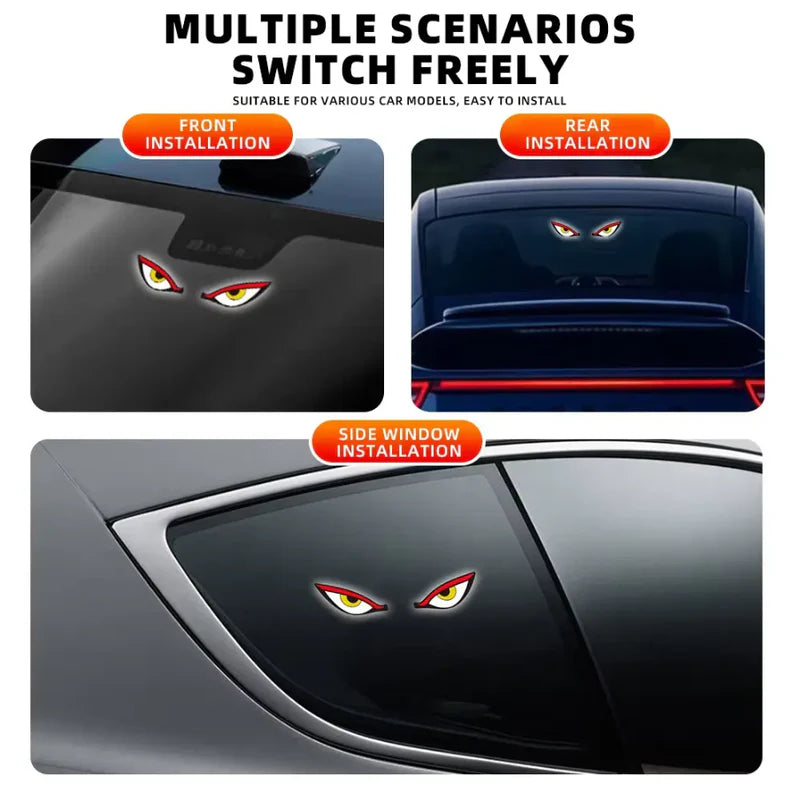 Devil Eye Solar-Powered Rear Window LED Warning Light - @ Rs.699