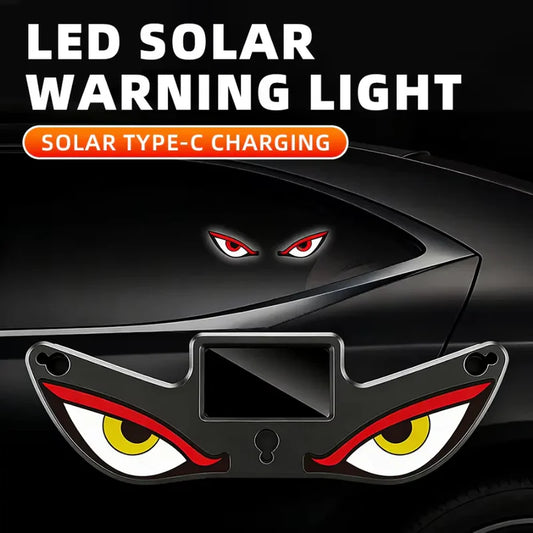 Devil Eye Solar-Powered Rear Window LED Warning Light - @ Rs.699