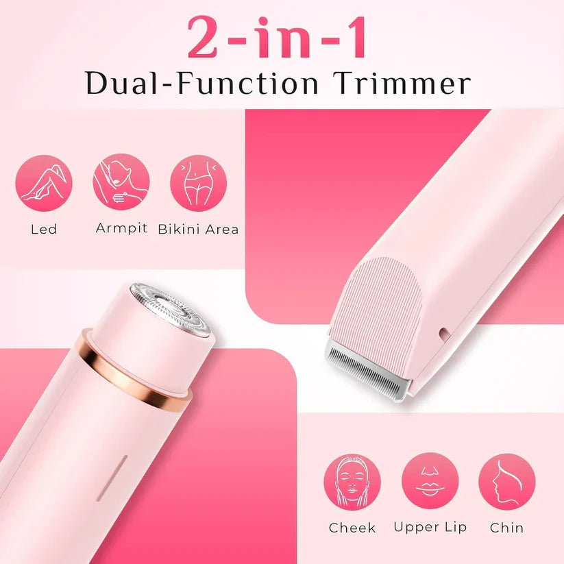 Veloura - Dual Head 2 in 1 Trimmer for Private Area and Body Hair